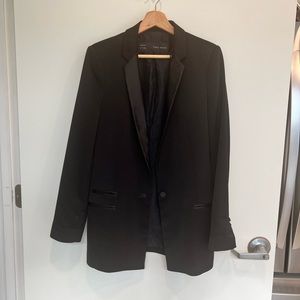 Zara tuxedo blazer black